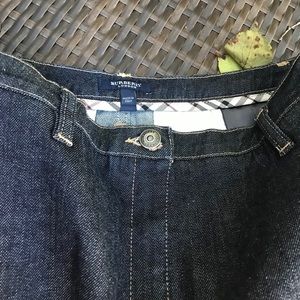 Authentic Burberry jean mini skirt